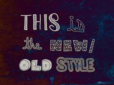 Style 01 graphicdesign hand drawn mthw rusty style type
