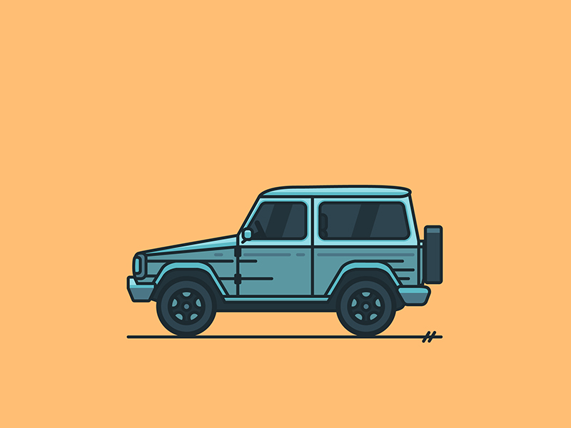 Benz G Wagen 01 by matthew hall on Dribbble