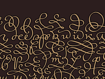 Alphabet / fragment alphabet calligraphy cyrillic