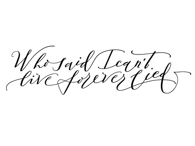 Calligraphy for tattoo by Marina Marjina on Dribbble