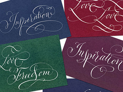 Inspiration. calligraphy handwriting lettering