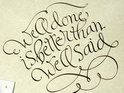 The citation from B.Franklin. by Marina Marjina on Dribbble