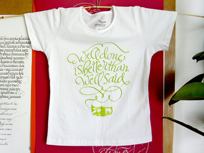 t-shirt calligraphy handwriting lettering t shirt