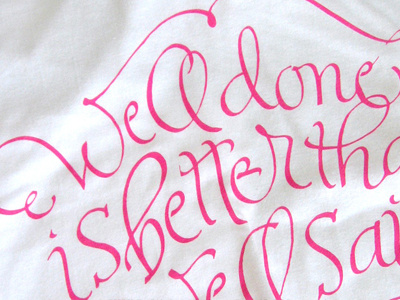 t-shirt calligraphy handwriting lettering t-shirt