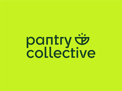 Pantry Collective Logo Concept branding bright color design graphic graphic design graphicdesign green illustrator inspiration logo logo design logodesign san serif simple tech type typography vector visual identity