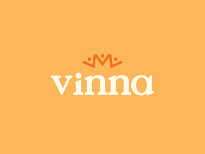 Vinna Logo color design graphic graphicdesign illustration illustrator inspiration logo logodesign logotype minimal serif simple type