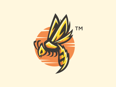 Beee bee hornet insect mascot sports sting stinger wasp