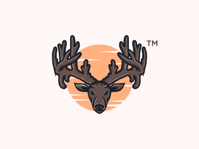 Giant Deer antelope christmas cresk deer designer holidays illustration logo newyear reindeer springbok stag