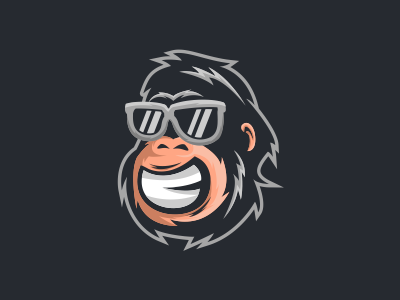 Project Done Gorilla animal cartoon character gorilla iconography illustration outline primate sandor