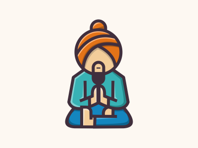 Guru blank guru india logo logotype master orange paper print