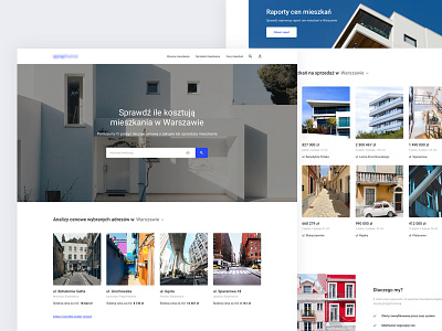 Property main page clean design home home page homepage landing minimal property real estate ui ux web website white