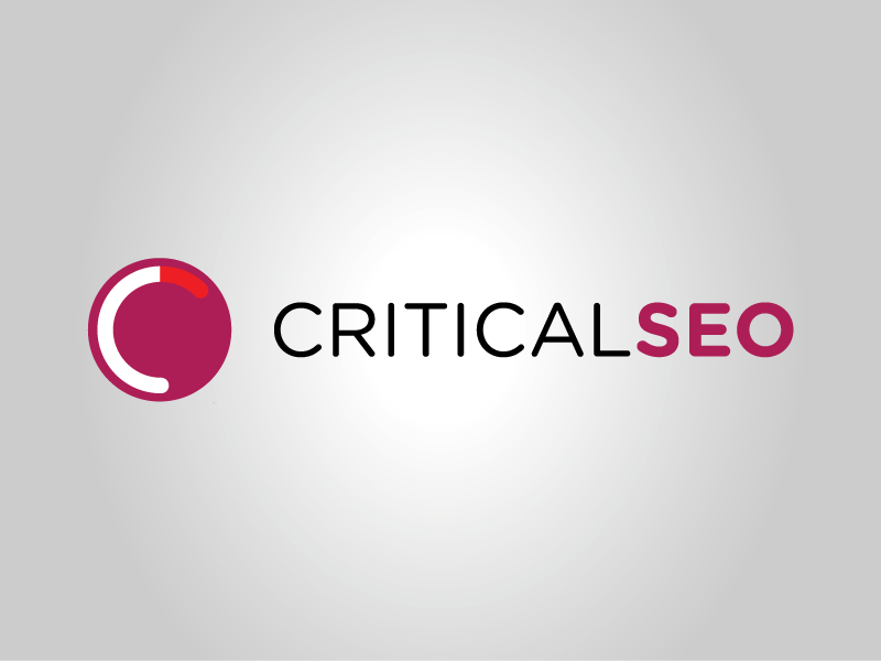 Critical seo brand logo branding design simple logotype logo design
