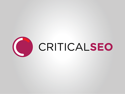 Critical seo brand branding design logo logo design logotype simple