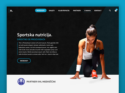 Nutrix webshop body ecommerce fitness gym nutrition shop sport web webshop