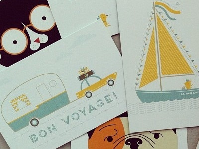 Sneak Peek of New Nimbus Cards birthday bon voyage greeting cards