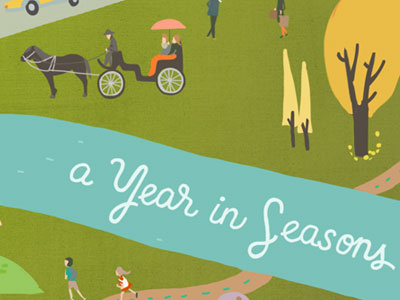 A Year In Seasons 2013 calendar stationery tiny little things