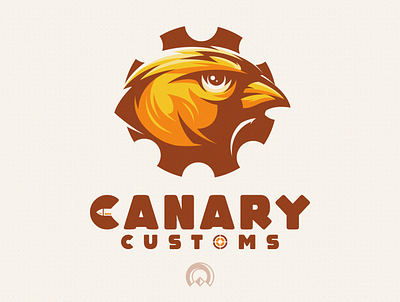 Canary bird brand branding canary designs esports illustration logo new skull sports vector