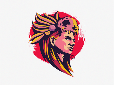 Tribal V branding design designs esports flame illustration logo skull tribal tribal v tribal v vector