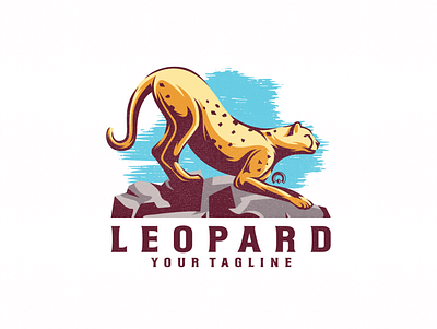 leopard logo brand branding design designs esports fire flame games illustration leopard logo mascot skull sports vector