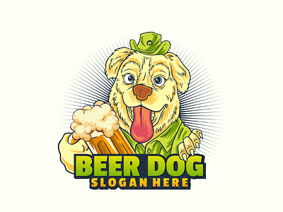 Beer dog beer beerdog doglogo vector