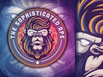 Ape logo designs ape brand branding design designs esports flame illustration logo skull