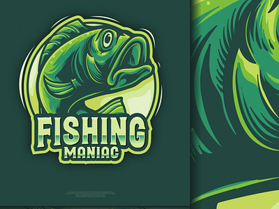 Fishing logo brand branding design designs esports fish fishing flame illustration logo skull