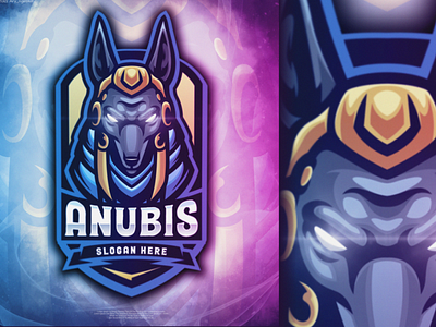 Anubis designs logo anubis brand branding design designs esport esports flame illustration logo mascot skull