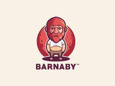 Barnaby charakter logo mascot