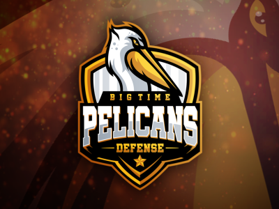 Pelicans branding designs fire logo