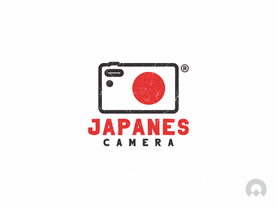 Japanes Camera branding design illustration logo