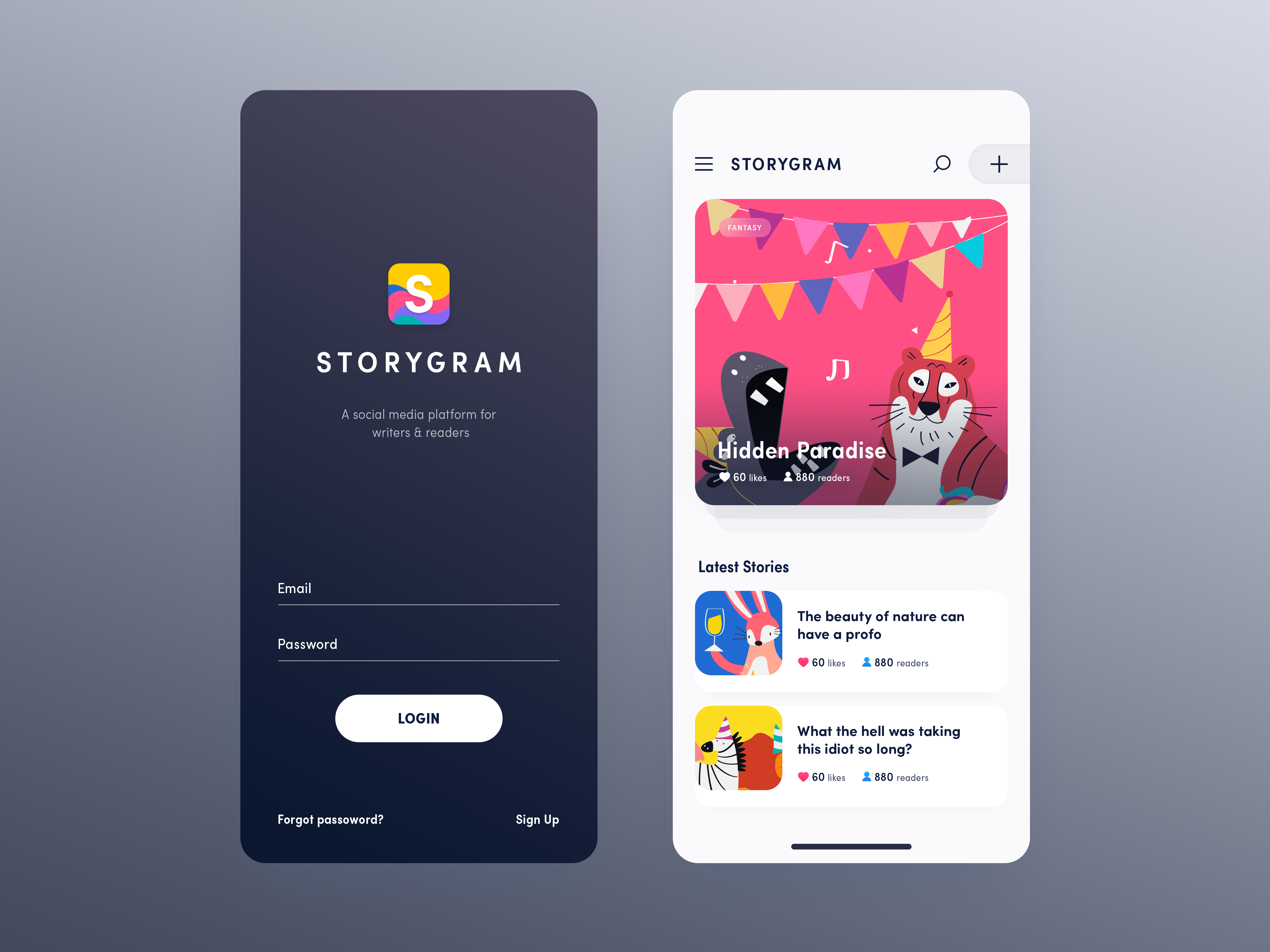 Simple mobile app by Reza Shintia Dewi on Dribbble