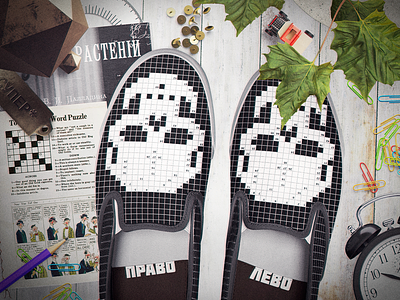 Crosskull bucketfeet classic crossword game nerd punk punkrock shoes slip on threadless