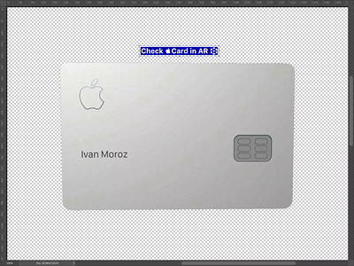 Apple Card 3d apple augmented reality card experiment