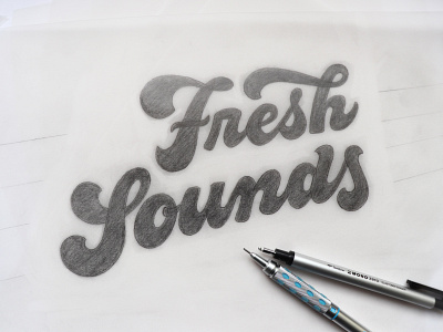 Fresh Sounds – Juicy Script Lettering