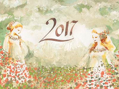 Happy new year – postcard