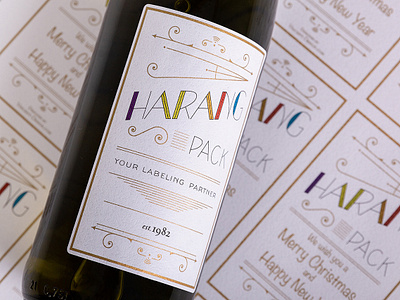 Lettering on White Wine label