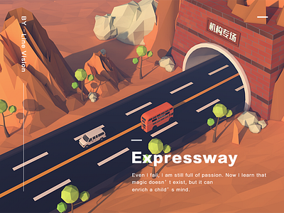 Expressway low poly