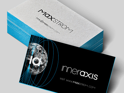Max Strom Business Card anxiety axis breathing earth inner letterpress max stress strom website wellbeing yoga