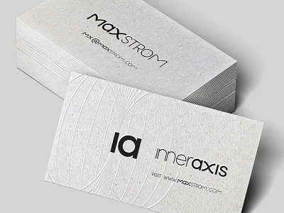 Maxstrom Business Cards Letterpress