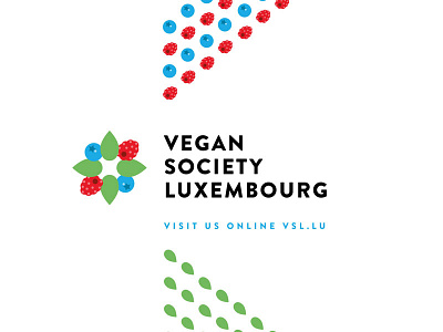 Vegan Society Luxembourg berry blueberry brand leaf luxembourg plantbased raspberry redesign society vegan