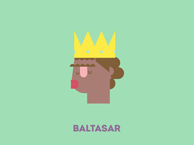 King Baltasar design illustration portrait