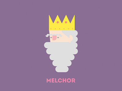 King Melchor design illustration portrait