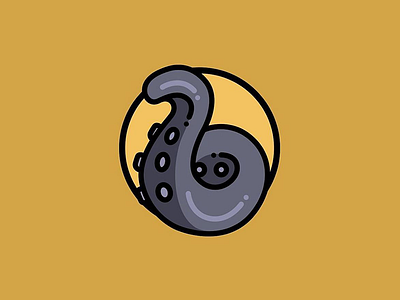 Octopus emblem logo octopus palp
