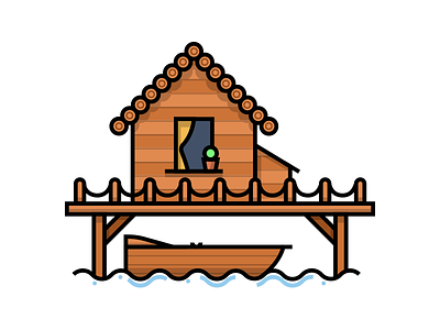 Boat boat house wharf wooden