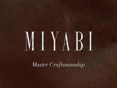 MIYABI - Condept for the Leather shoes brand brand branding logo typography