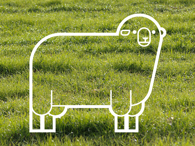 Vector sheep animal design graphic grass illustrator line minimal new zealand sheep vector