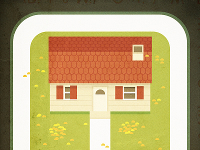 The neighbourhood door foliage graphic home house icon leaf leaves neighbourhood roof vector