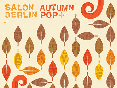 Autumn Leaves autumn fall leaf leaves octopus stamp typography