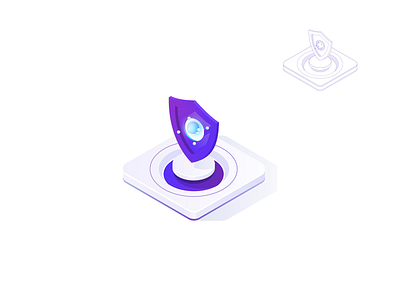 Data protection - 2d illustration 2d 2danimation animation art colours data gradient icon illustration illustrator isometric isometry object protect protection shield sphere technology vector video