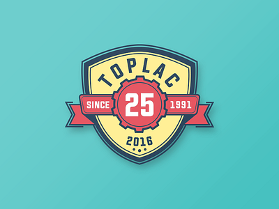 Toplac Anniversary brand branding colors design graphic identity illustrator logo mark vector